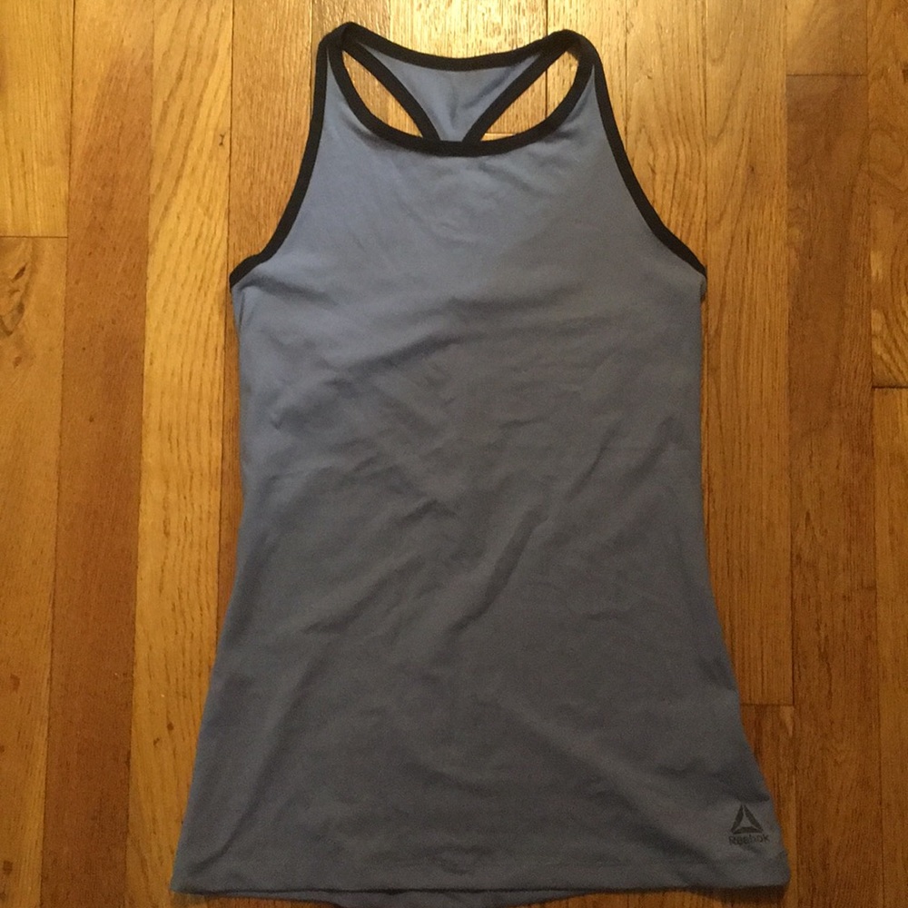 Reebok XS tank top blue and black